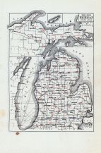 Index Map, Michigan State Atlas 1916 Automobile and Sportsmens Guide